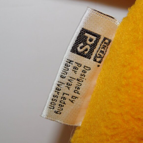 VTG Ikea 2003 Yellow Unicef Brum Bendable Poseable plush Teddy Bear 13" stuffed - Picture 4 of 7